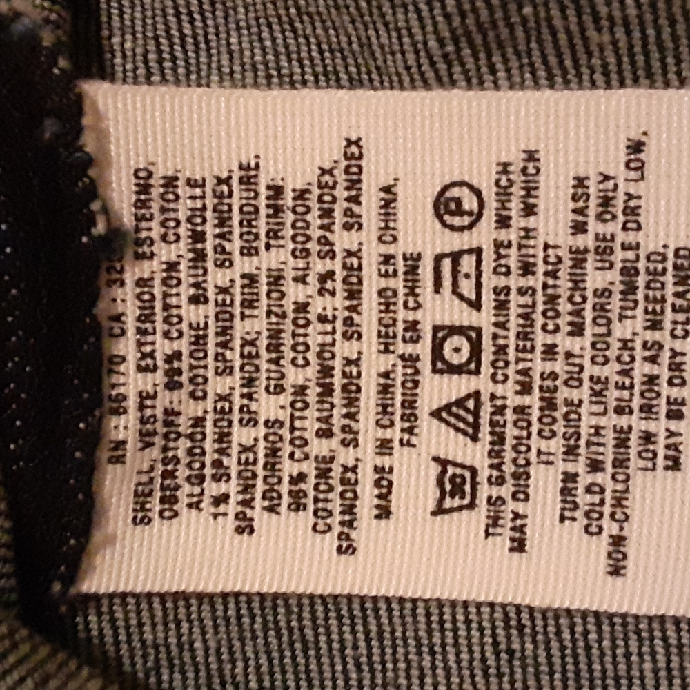 Anthropology holding horses tapestry jean shirt, size 25 - Picture 6 of 8